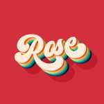 Free Rose Text Effect PSD