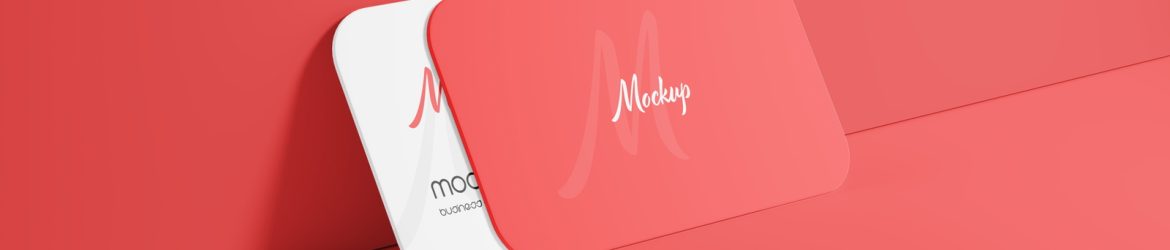 Free Round Corner Business Card Mockup