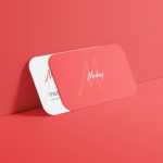Free Round Corner Business Card Mockup