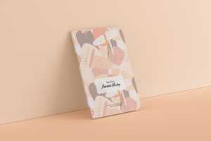Free Round Corner Notebook PSD Mockup