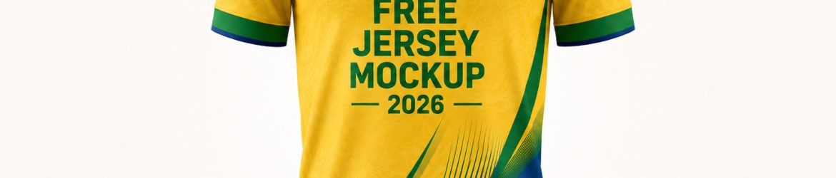 Free Round Neck Football Jersey Mockup PSD — World Cup 2026 Design | PsFiles