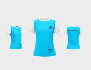 Free Round Neck Women T-Shirt Mockups 3 PSD files set
