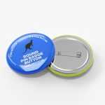 Free Round Pin Badge Button Mockup PSD