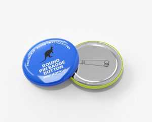 Free Round Pin Badge Button Mockup PSD
