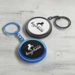 Free Round Shape Keychain Mockup Set PSD