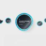 Free Round Sticker Label Mockup PSD Set for Packaging - Free PSD Download Free Round Sticker Label Mockup PSD Set for Packaging