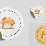 Free Round Sticker Mockups PSD set - Free PSD Download Free Round Sticker Mockups PSD set