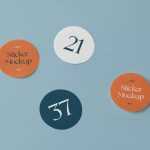 Free Round Stickers Mockup PSD - Free PSD Download Free Round Stickers Mockup PSD