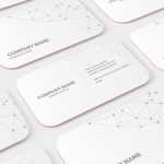 Free Rounded Corner Business Card Mockup
