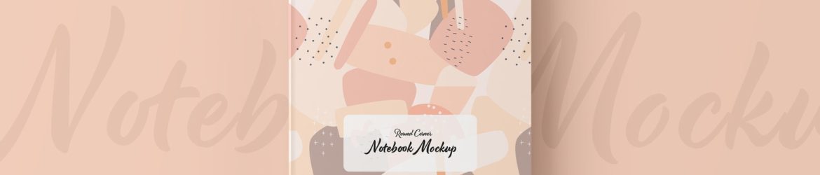 Free Rounded Corner Notebook Mockup