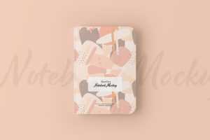 Free Rounded Corner Notebook Mockup