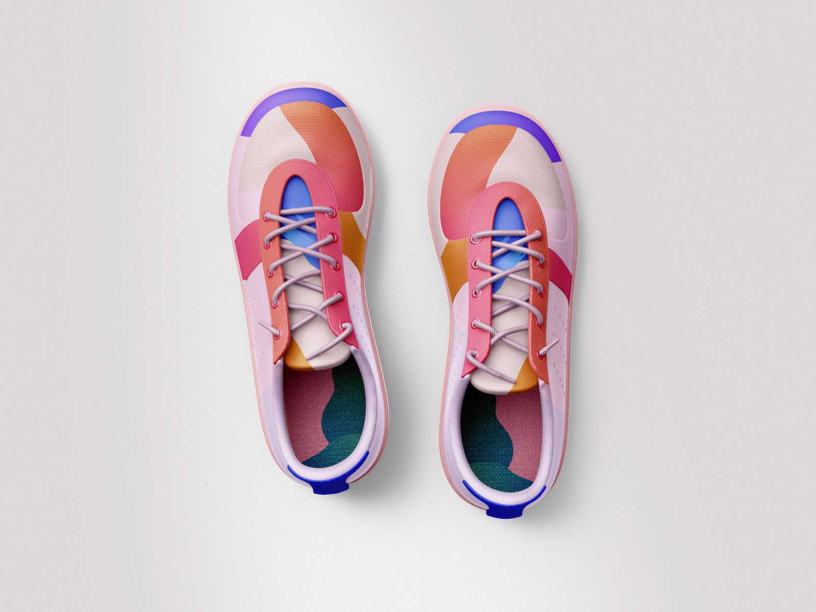 Free Running Shoes Mockup PSD Set Free PSD