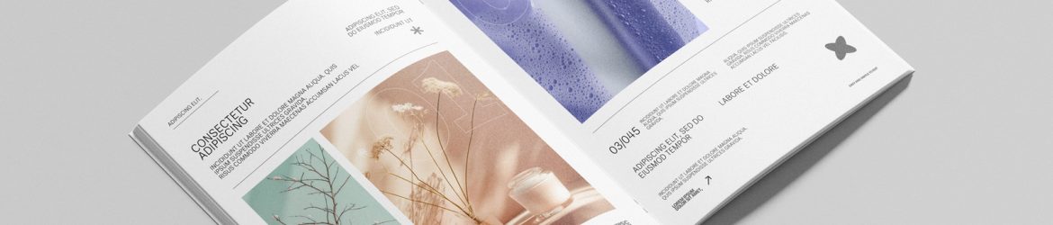 Free Saddle Stitch US Letter Brochure Mockup