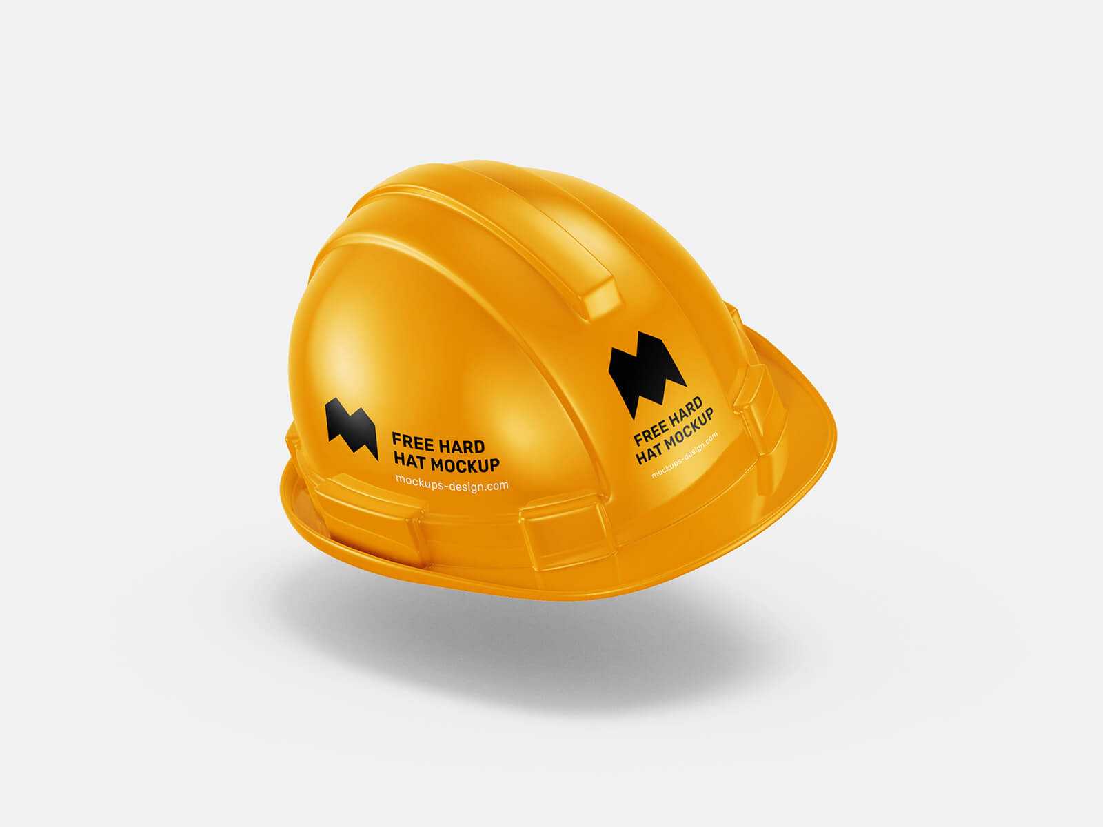 Free Safety Hard Hat Mockup full Branding set
