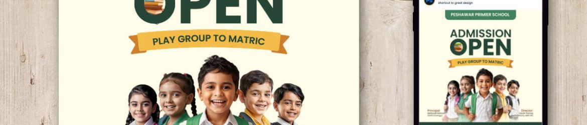 Free School Admission Open Social Media Post PSD Template