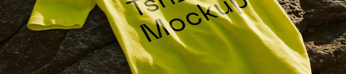 Free Seaside T-Shirt Mockup PSD