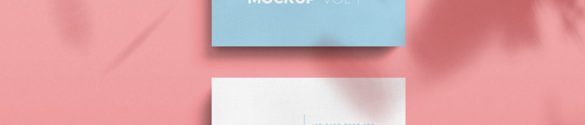 Free Shadow Overlay Business Card Mockup PSD Free Shadow Overlay Business Card Mockup PSD