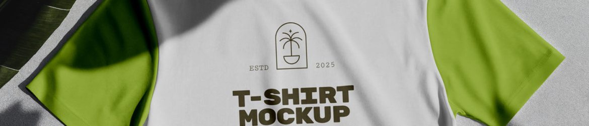 Free Shadow T-Shirt Mockup PSD