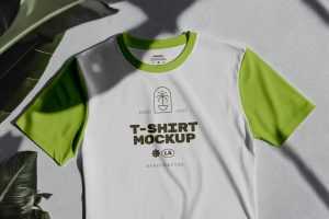 Free Shadow T-Shirt Mockup PSD