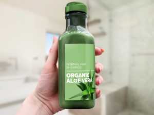 Free Shampoo Bottle Package Mockup PSD