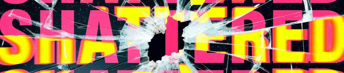 Free Shattered Distortion Text Effect PSD