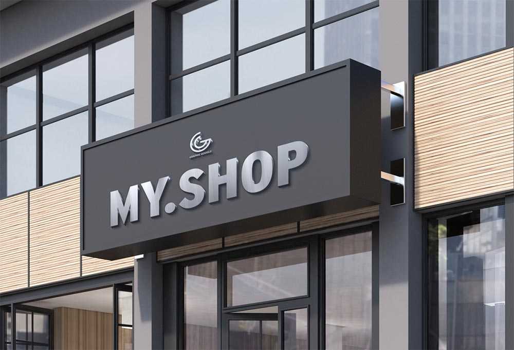 Free Shop Facade Mockup PSD - Free Best PSD FIles
