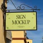 Free Shop Sign Mockup