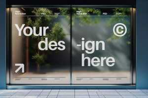 Free Shopfront Ad Mockup PSD