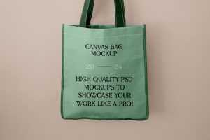 Free Shopping Canvas Bag Mockup
