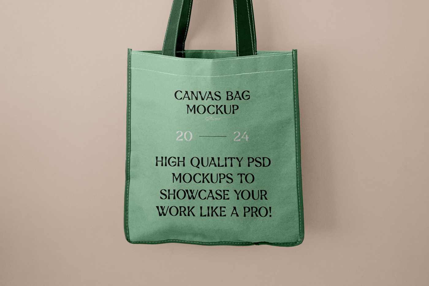 Free Shopping Canvas Bag Mockup