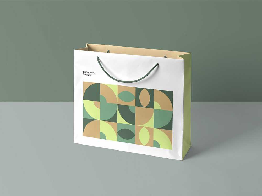 Free Shopping Paper Bag PSD Mockup