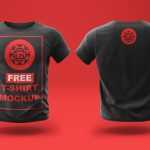 Free Short Sleeve Front & Back T-shirt Mockup PSD