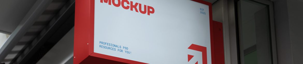 Free Sign attached to Elevation Mockup