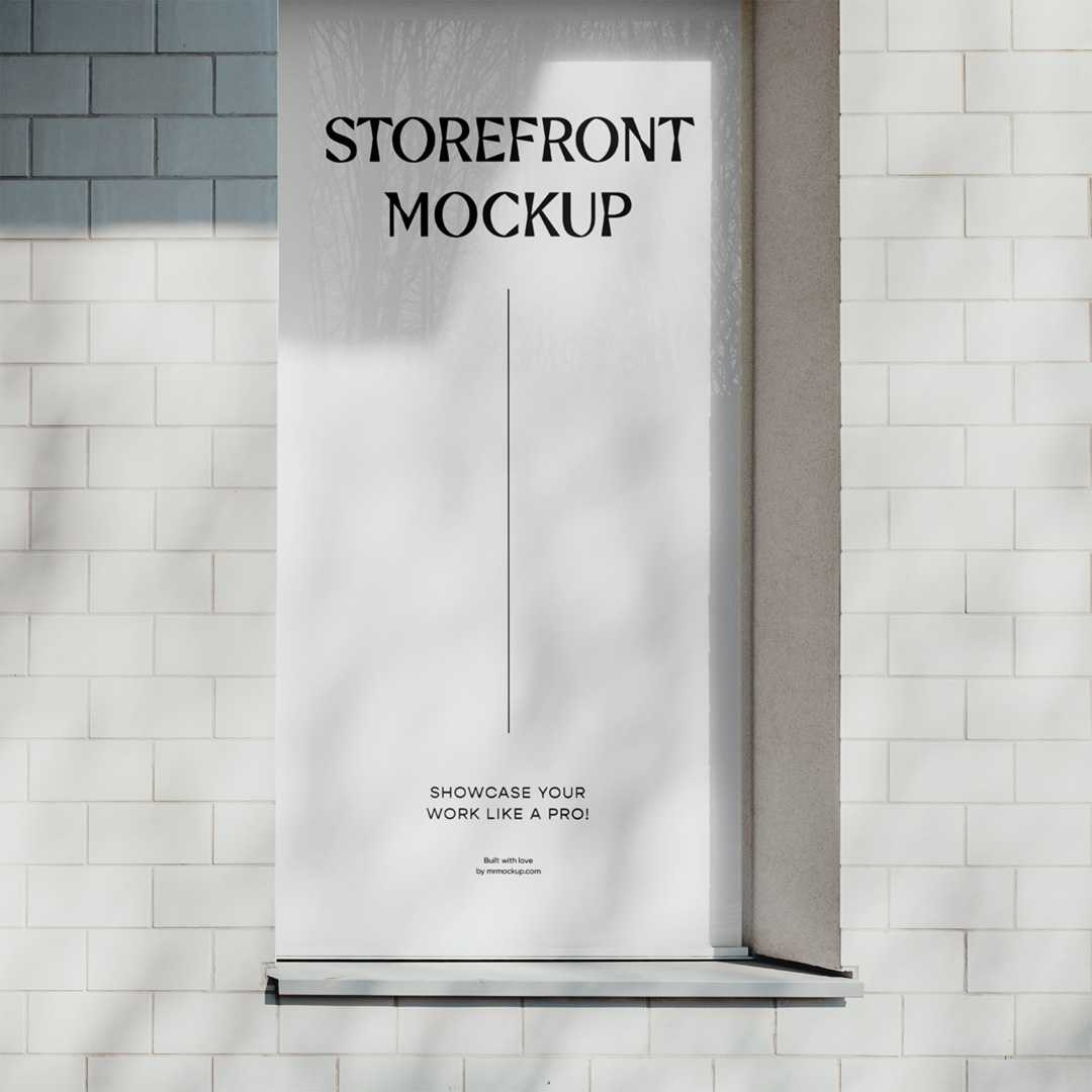Free Signage Wall Mockup