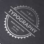 Free Silver Foil Logo Mockup PSD