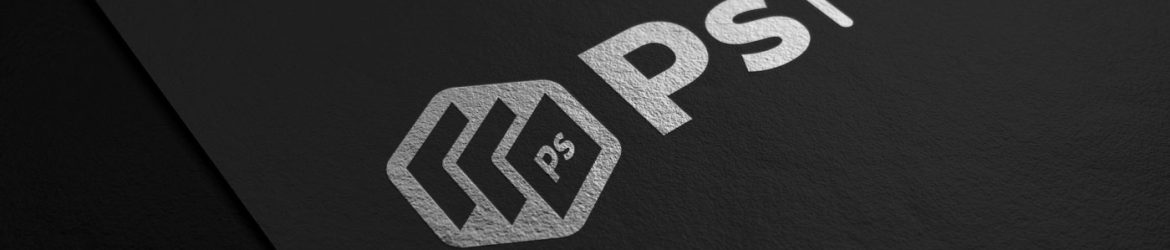 Free Silver Foil Logo Printed on Black Paper PSD Mockup