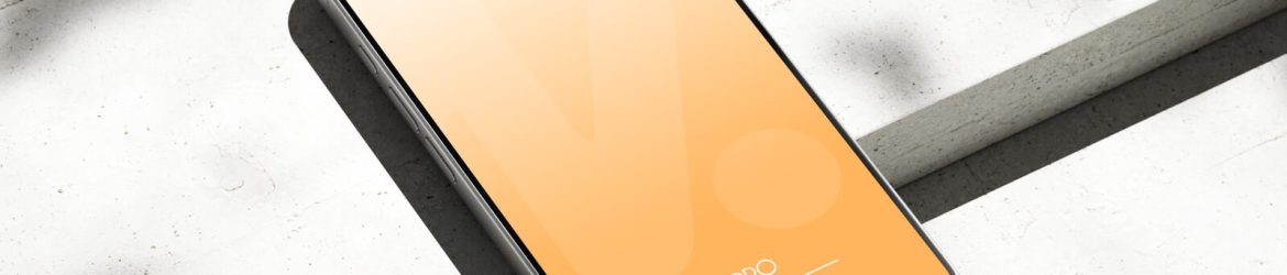 Free Silver iPhone 16 Pro on Concrete Mockup PSD