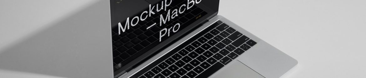 Free Silver MacBook Pro Mockup