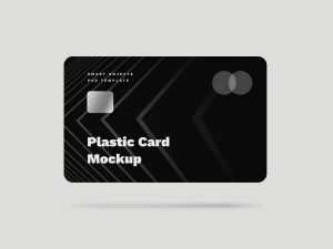 Free Simple Credit Card Mockup PSD