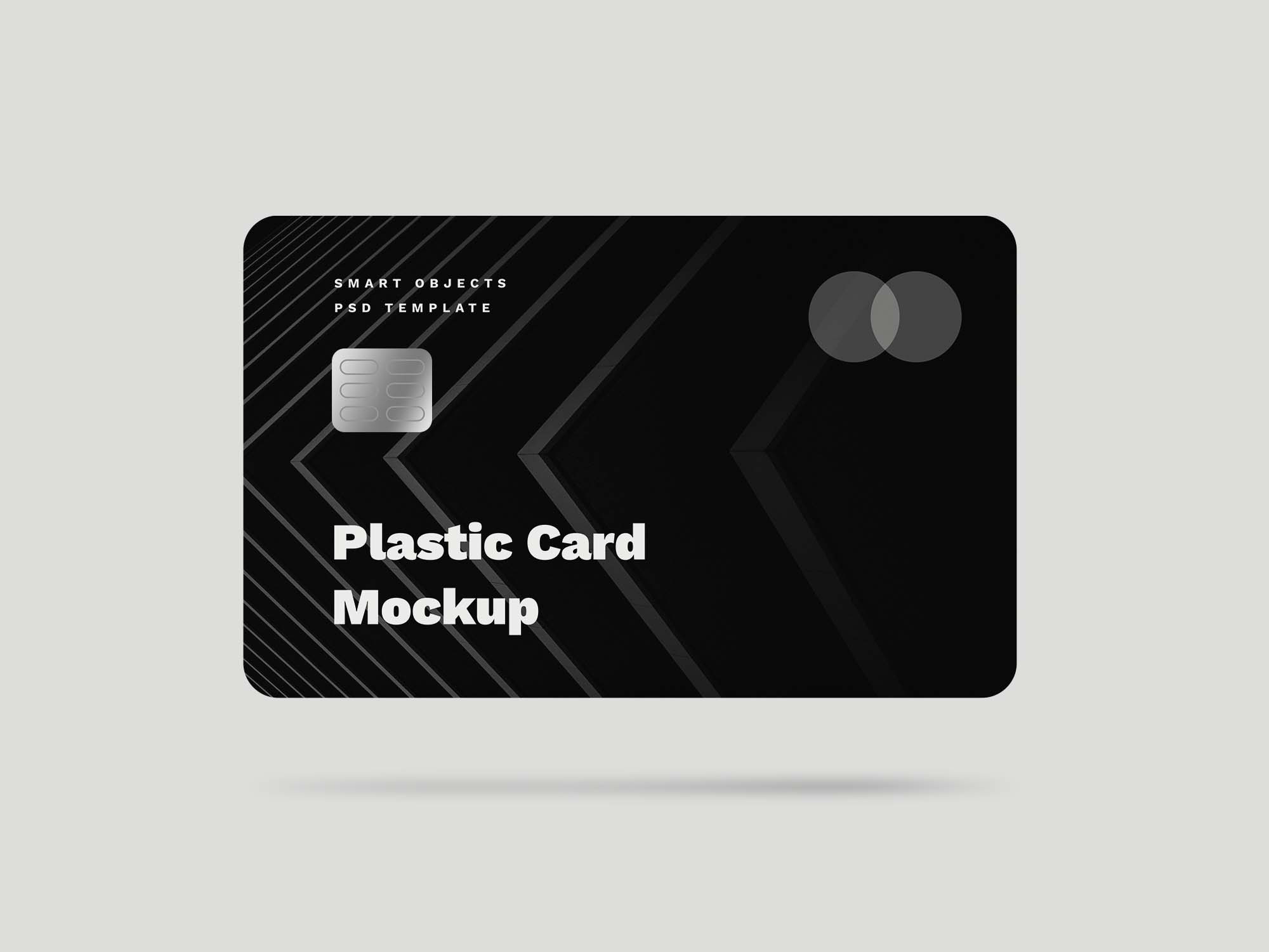 Free Simple Credit Card Mockup PSD