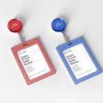 Free Simple ID Card Holder Mockup PSD