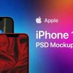 Free Simple iPhone 13 Mock-up PSD