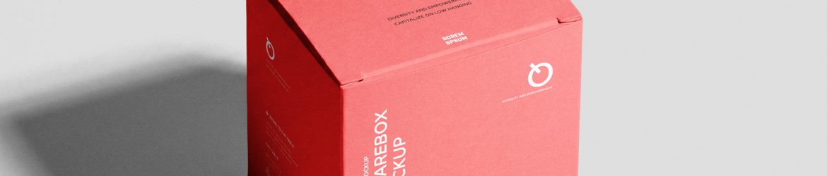 Free Simple Square Box Mockup