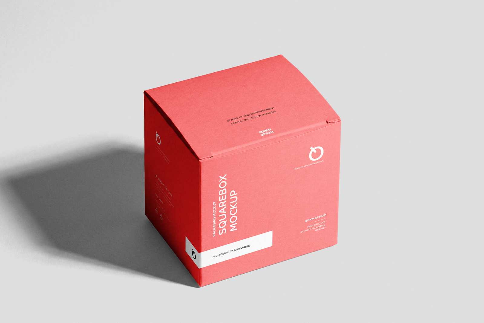 Free Simple Square Box Mockup