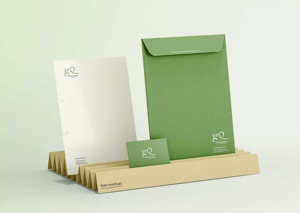 Free Simple Stationery Branding Mockup PSD