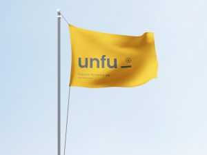 Free Simple Waving Flag Mockup