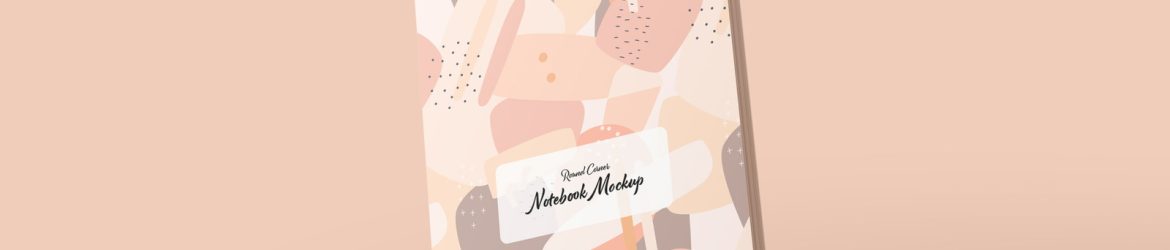 Free Sleek Rounded Corner Notebook Mockup