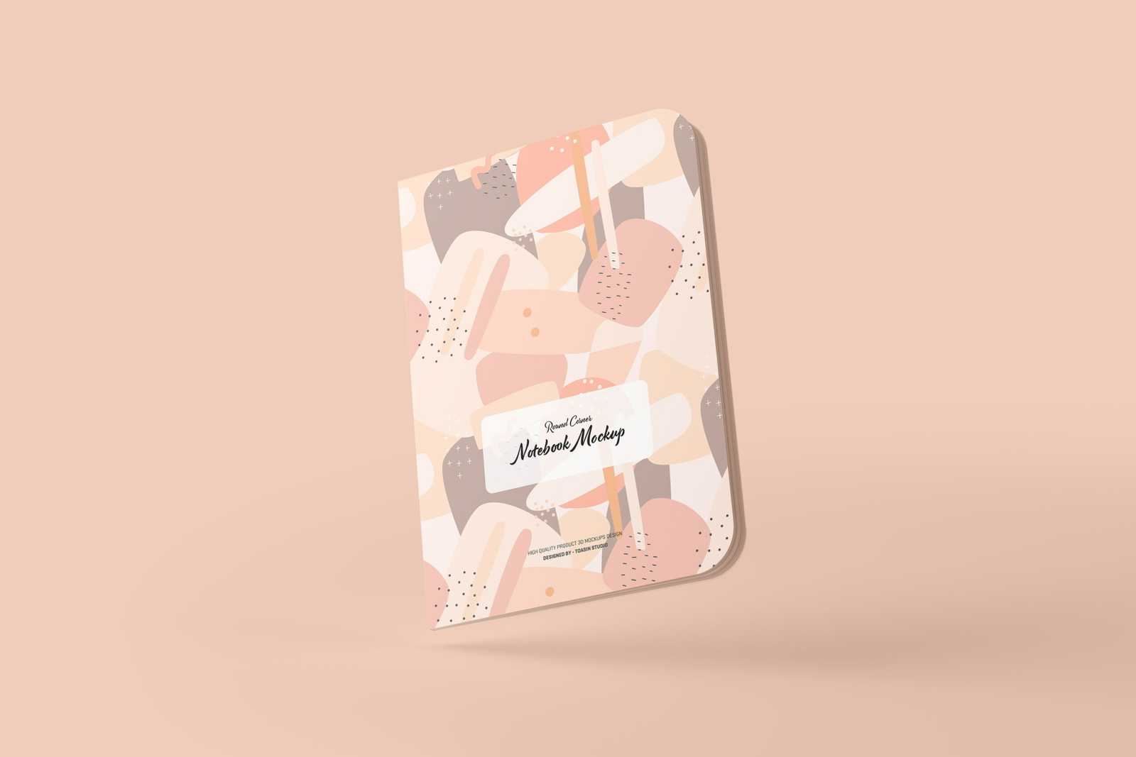 Free Sleek Rounded Corner Notebook Mockup