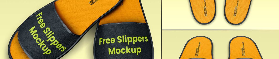 Free Slippers Mockups PSD set - Free Mock-ups PSD | PsFiles