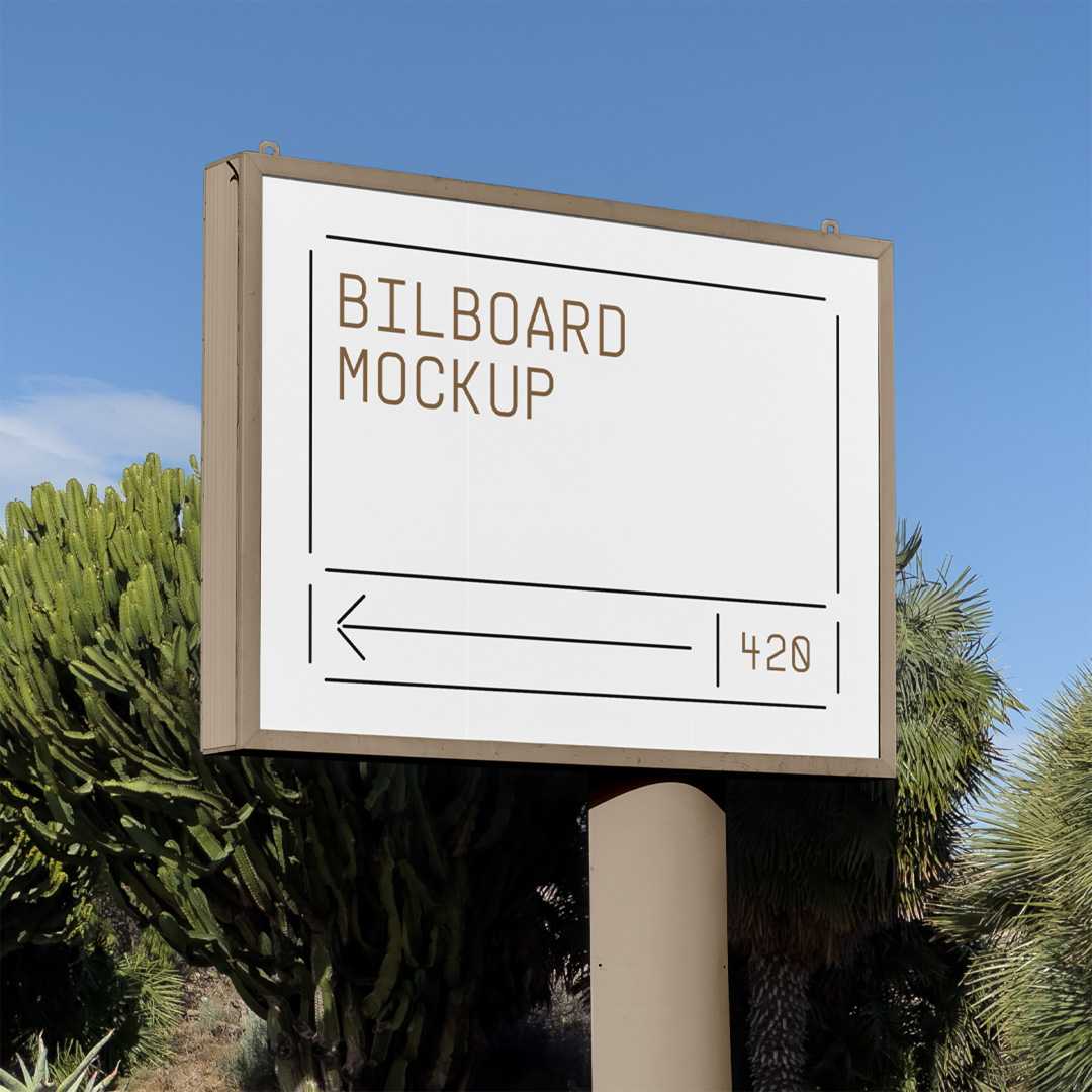 Free Small Billboard Mockup